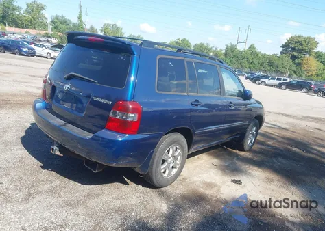 2007 Toyota Highlander V6 from USA, damaged, VIN JTEGP21A870144236